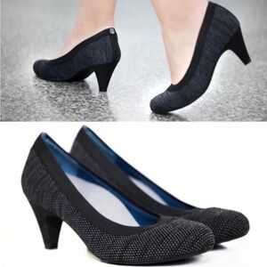 Betabrand Late to the Gate Knit Heels Comfort Office Women’s Size 9